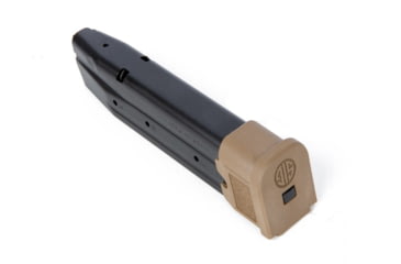 Image of SIG SAUER P320 Full Size 9mm Luger 21 Round Pistol Magazine, Coyote, 1 Pack, Steel, MAG-MOD-F-9-21-COY-21RD