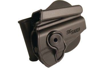Image of Sig Sauer Paddle Retention Holster With Integrated Magazine Pouch For P232 Only Black Polymer Right Hand HOLRPR232IMPBLK