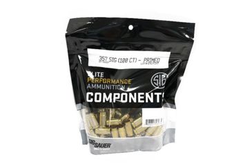 Image of SIG SAUER Pistol Brass, .357 SIG, Primed, 100 Brass/Bag, BP1005P