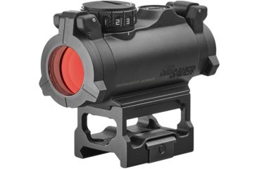 Image of SIG SAUER Romeo-MSR 1x20mm Reflex Red Dot Sight, 2 MOA Green Dot Reticle, Black, SOR72002
