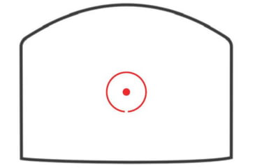 Image of SIG SAUER ROMEO-RS Compact 1x24mm Reflex Red Dot Sight, 32 MOA Circle with 2 MOA Red Dot, Clear Housing, SOR02101, Clear, SOR02101