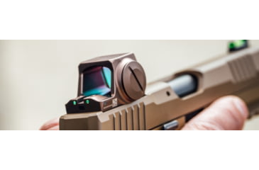 Image of SIG SAUER Romeo-X Pro 1x Reflex Red Dot Sight, Circle Dot Reticle, FDE, SORX1002