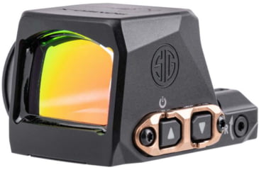 Image of SIG SAUER Romeo-X ROSE Compact 1x24mm Red Dot Sight, 2 MOA Red Dot / 32 MOA Circle, Black/Rose Gold, SORX1208