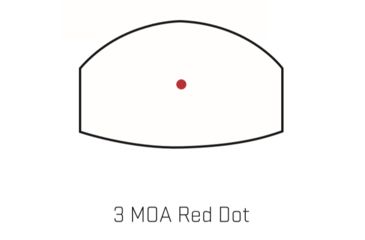Image of Sig Romeo 1Pro 1x30mm Red Dot Sight, 3 MOA Dot Reticle, Aircraft Grade Aluminum, Black, SOR1P100