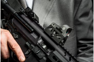 Image of Sig Romeo 3 Miniature 1x25mm Reflex Sight w/ Riser, 3 MOA Red Dot Reticle, Graphite SOR31002