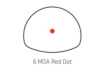 Image of Sig Romeo 3MAX 1x30mm Red Dot Sight, 6 MOA Dot Reticle, Aircraft Grade Aluminum, Black, SOR32003