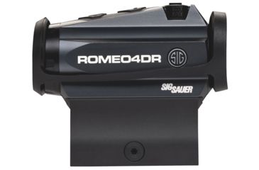 Image of SIG SAUER Romeo4DR Compact Red Dot Sight, 1X20mm, 2 MOA Red Dot 65 MOA Circle Dot, 0.5 MOA Adj, CR2032, M1913, Graphite, NSN N, SOR41111