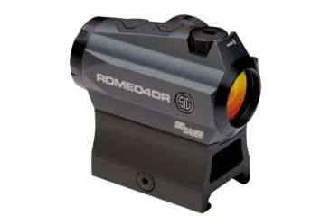 Image of SIG SAUER Romeo4DR Compact Red Dot Sight, 1X20mm, 2 MOA Red Dot 65 MOA Circle Dot, 0.5 MOA Adj, CR2032, M1913, Graphite, NSN N, SOR41111