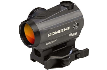 Image of SIG SAUER Romeo4H Red Dot Sight,Green Horse Shoe Dot, 0.5 MOA Adj, Side Battery, Torx And Qr Mounts, Graphite, NSN N, SOR43013