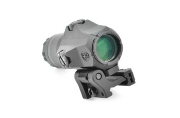 Image of SIG SAUER Romeo4H Red Dot Sight, Ballistic Circle Dot, Qr Mount, Juliet4 4x Magnifier, Black, Medium, SORJ43111