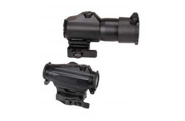 Image of SIG SAUER Romeo4H Red Dot Sight, Ballistic Circle Dot, Qr Mount, Juliet4 4x Magnifier, Black, Medium, SORJ43111