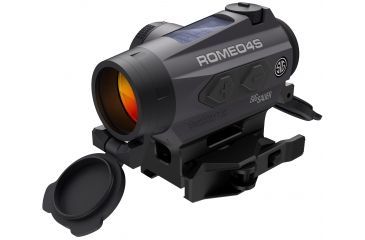 Image of SIG SAUER Romeo4S Solar RDS, Ballistic Circle Dot Reticle, .5 MOA, Solor/Side Mount Battery, Torx And QR Mounts SOR43021