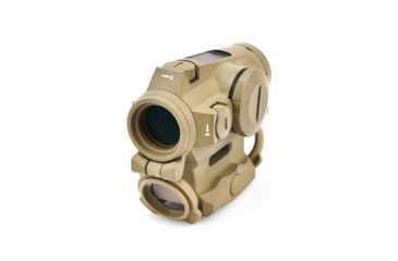 Image of SIG SAUER Romeo4T Red Dot Sight, Ballistic Circle Dot, Solar, 0.5 MOA Adjustable, Side Battery, Hex Bolt Mount, Spacer, Flat Dark Earth, Medium, SOR43131