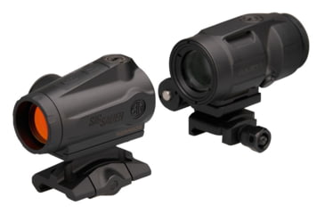 Image of SIG SAUER ROMEO5 Gen 2 1x20mm Reflex Red Dot Sight and JULIET3 Micro 3x22mm Magnifier Combo Kit, Black, SORJ5101