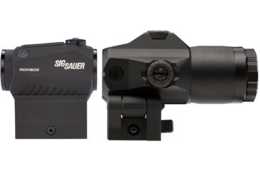 Image of Sig Romeo 5 Red Dot Sight, 2 MOA Red Dot, M1913, Black, Juliet3 3x Magnifier, Black, Medium, SORJ53101