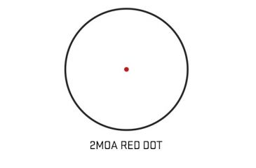 Image of Sig Romeo 7 Red Dot 1x30mm Full Size w/ 2 MOA, Graphite SOR71001