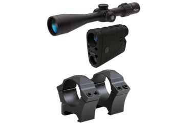 Image of SIG SAUER Sierra3BDX Riflescope, 6.5-20x52mm, 30mm Tube, Second Focal Plane, BDX-R1 Digital Reticle, Black w/ SIG SAUER KILO2400BDX Laser Rangefinder and FREE SIG SAUER Alpha Hunting Riflescope Rings