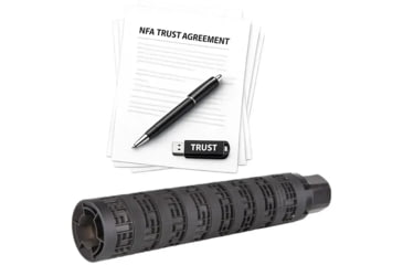 Image of SIG SAUER MODX-9 9mm Luger Suppressor, 1.35x7.5 in, Black, w/ NFA Trust Registration, 100000230302-KIT1,