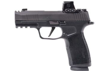 Image of SIG SAUER P365X Macro Comp Semi Auto Pistol, 9mm Luger, 3.1 in Barrel, ROMEO-X COMPACT w/ XRAY3 Day/Night Sights, Polymer Black Frame, Polymer Grip, 2-Mag, 17 Round Capacity, 365XCA-9-COMP-RXX
