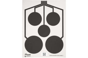 Image of SIG SAUER T300 5-Pack Multi Zone Targets, Black, SC-T357