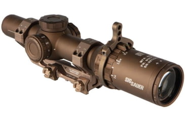 Image of SIG SAUER Tango 6T DVO 1-6x24mm FFP Rifle Scope, Illuminated Reticle w/Alpha 4 1.535 Mount, FDE, SOT61DVO