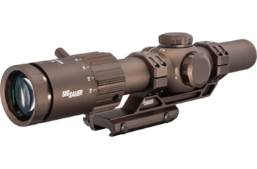 Image of SIG SAUER Tango MSR LPVO Rifle Scope w/1.535 Mount, 1-6x24mm, 30mm Tube, Second Focal Plane, Illuminated BDC 6 Reticle, Coyote Brown, SOTM61200