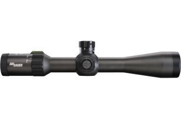 Image of SIG SAUER Tango4 3-12x42 30mm Tube Tactical Rifle Scope w/Illuminated Horseshoe Dot Glass Reticle, 0.2 MRAD Adjustments, Graphite SOT43002