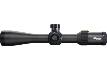 Image of SIG SAUER Tango4 3-12x42 30mm Tube Tactical Rifle Scope w/Illuminated Horseshoe Dot Glass Reticle, 0.2 MRAD Adjustments, Graphite SOT43002