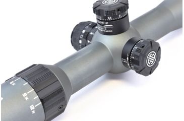Image of SIG SAUER Tango4 3-12x42 30mm Tube Tactical Rifle Scope w/Illuminated Glass Reticle, 0.1 MRAD Adjustments, Graphite SOT43004