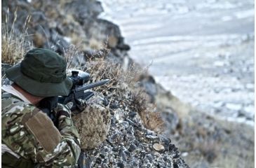 Image of SIG SAUER Tango4 3-12x42 30mm Tube Tactical Rifle Scope w/Illuminated Horseshoe Dot Glass Reticle, 0.2 MRAD Adjustments, Graphite SOT43002