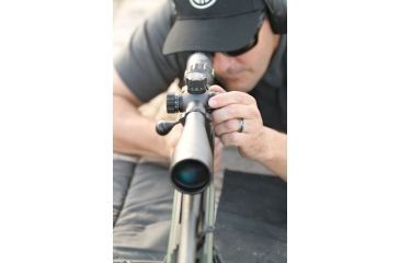 Image of SIG SAUER Tango4 3-12x42 30mm Tube Tactical Rifle Scope w/Illuminated Horseshoe Dot Glass Reticle, 0.2 MRAD Adjustments, Graphite SOT43002