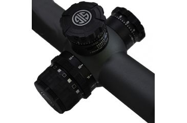 Image of SIG SAUER Tango4 Rifle Scope, 6-24X50mm, 30mm, Ffp, Dev-L Mrad Illum Reticle, Side Focus, Graphite, SOT46004
