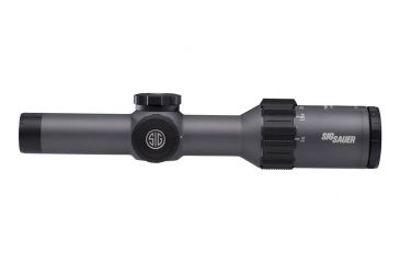 Image of SIG SAUER Tango6 Rifle Scope, 1-6X24mm, 30mm, SFP, Hellfire 3 Gun Illuminated Reticle, Graphite, SOT61018