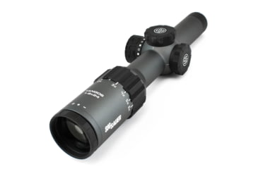 Image of SIG SAUER Tango6 Rifle Scope, 1-6X24mm, 30mm, SFP, Hellfire 3 Gun Illuminated Reticle, Graphite, SOT61018