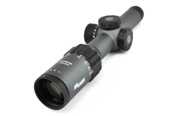 Image of SIG SAUER Tango6 Rifle Scope, 1-6X24mm, 30mm, SFP, HellFire TriPlex Illuminated Reticle, Graphite, SOT61015