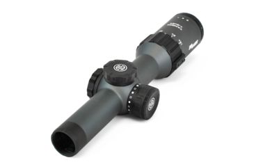 Image of SIG SAUER Tango6 Rifle Scope, 1-6X24mm, 30mm, SFP, MRAD Milling Illuminated Reticle, Graphite, SOT61017