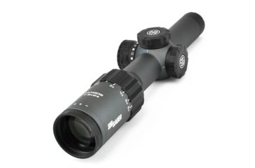 Image of SIG SAUER Tango6 Rifle Scope, 1-6X24mm, 30mm, SFP, MRAD Milling Illuminated Reticle, Graphite, SOT61017
