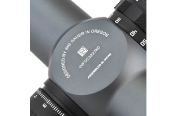 Image of SIG SAUER Tango6 Rifle Scope, 3-18X44mm, 34mm, FFP, MRAD Milling Illuminated Reticle, Levelplex, Side Focus, Graphite, SOT63012