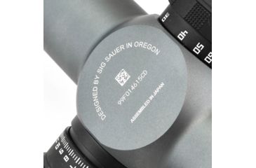 Image of SIG SAUER Tango6 Rifle Scope, 4-24X50mm, 34mm, FFP, DEV-L MOA Illuminated Reticle, Levelplex, Side Focus, Graphite, SOT64013