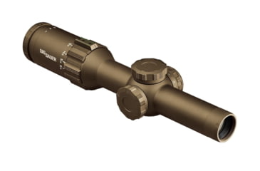 Image of SIG SAUER Tango6T 1-6X24 Rifle Scope, 30mm Tube, Second Focal Plane, FL-6 Illumination Reticle, 0.2 MRAD, Capped Turret w/ 1.535 ALPHA 4, FDE, SOT61SVPS