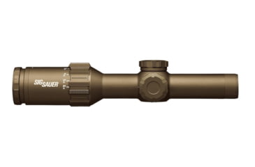 Image of SIG SAUER TANGO6T Rifle Scope, 1-6x24mm, 30 mm Tube, SFP, FL-6 Hellfire Illuminated Reticle, Flat Dark Earth, SOT61230