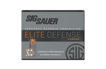 Image of SIG SAUER V-Crown .45 ACP 230 Grain Jacketed Hollow Point Brass Cased Centerfire Pistol Ammo, 200 Round