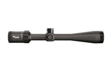 Image of USED SIG SAUER Whiskey3 4-12x40mm Rifle Scope 1 inch Tube, Second Focal Plane, Black, Quadplex Reticle, MOA, SOW34202, EDEMO2, Used, Condition Like New, Inspect and Rebox