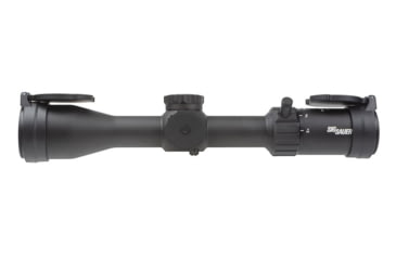 Image of SIG SAUER Whiskey 4 3-12x44mm Rifle Scope, 30mm Tube, Second Focal Plane, Quadplex Reticle, Black, SOW43003