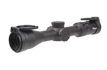 Image of SIG SAUER Whiskey 4 3-12x44mm Rifle Scope, 30mm Tube, Second Focal Plane, Quadplex Reticle, Black, SOW43003