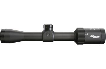 Image of SIG SAUER Whiskey3 2-7x32mm 1in Tube Hunting Rifle Scope w/HellFire CirclePlex Reticle, Illum, Graphite SOW32004
