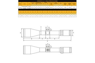 Image of SIG SAUER Whiskey3 2-7x32 mm Rifle Scope, Quadplex, Graphite, 7400295-R