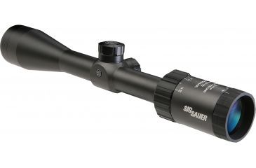 Image of SIG SAUER Whiskey3 3-9x40mm 1in Tube Hunting Rifle Scope w/HellFire TriPlex Reticle, Illum, Graphite SOW33008