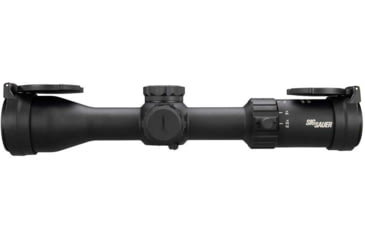 Image of SIG SAUER Whiskey4 2.5-10x42mm Rifle Scope, 30mm Tube, Second Focal Plane, Hellfire Quadplex Illuminated Reticle, Black, SOW42004
