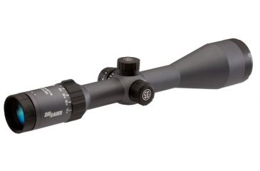 Image of SIG SAUER Whiskey5 3-15x52 30mm Tube Hunting Rifle Scope w/Illuminated Fiber Dot Reticle, 1.0 cm Adjustments, Graphite SOW53004